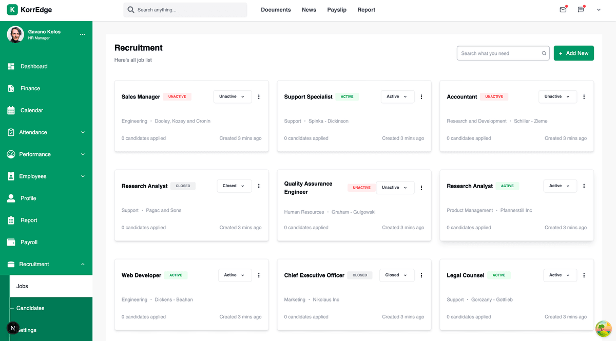 HR Analytics Dashboard